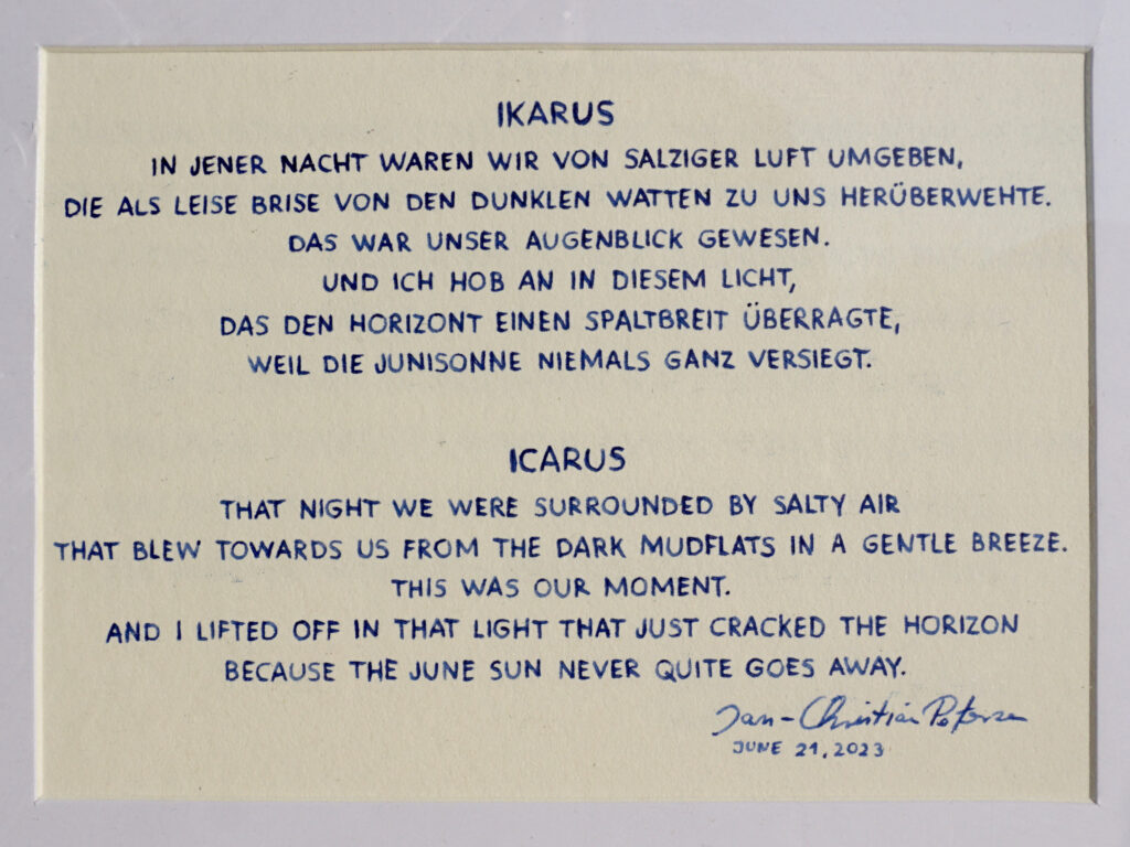 Icarus - German English Poem by Jan-Christian Petersen