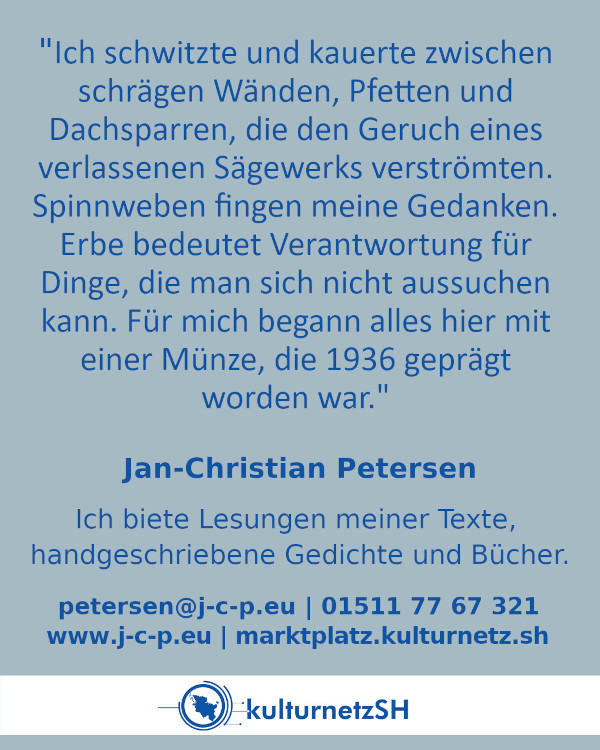 Jan-Christian Petesen Lesung Angebot