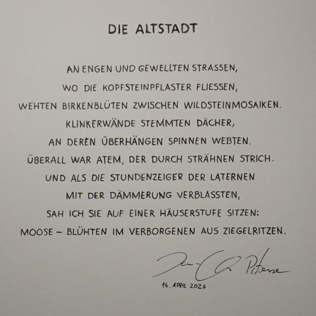 Jan-Christian Petersen, Gedicht, Husum, Nordfriesland, Die Altstadt