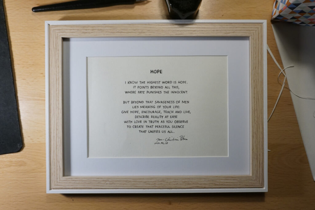 Hope - a poem by Jan-Christian Petersen