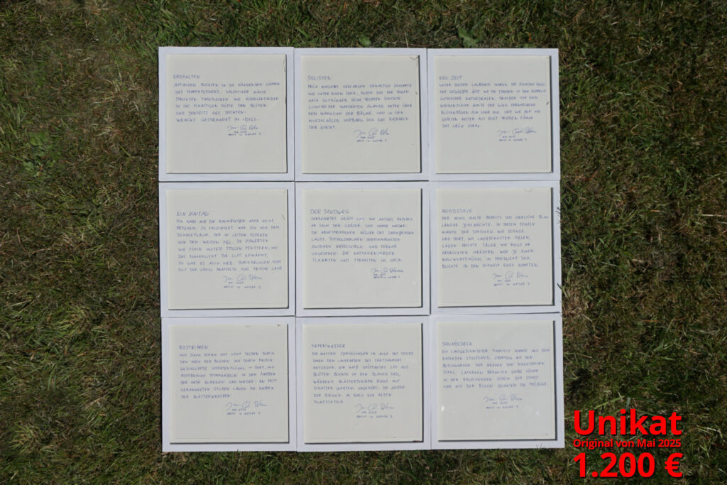 Der Mühlenweiher 65 x 65 cm. Original Ausstellungwerk vom 11. Mai 2025