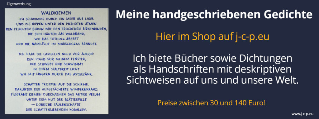 Handschriften Werbung