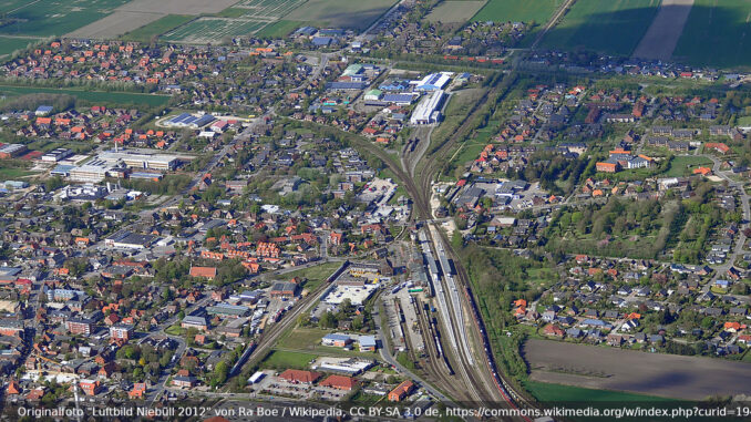 Niebüll Luftbildaufnahme