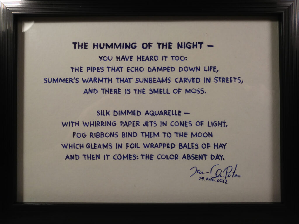 The Humming of The Night - poem by Jan-Christian Petersen