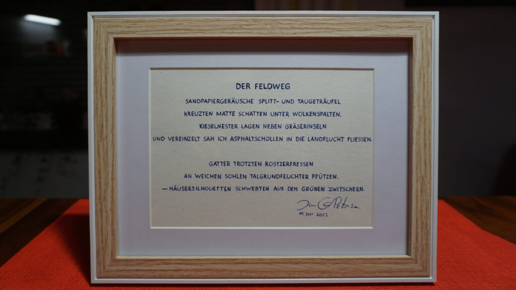 Gedicht - Der Feldweg