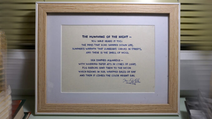 Poem - The Humming of the Night