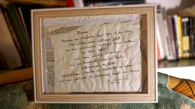 Zäune - ein Gedicht von Jan-Christian Petersen